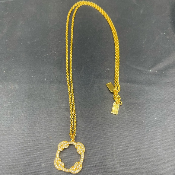 Coach necklace with Knotted Circle Charm - Picture 1 of 4